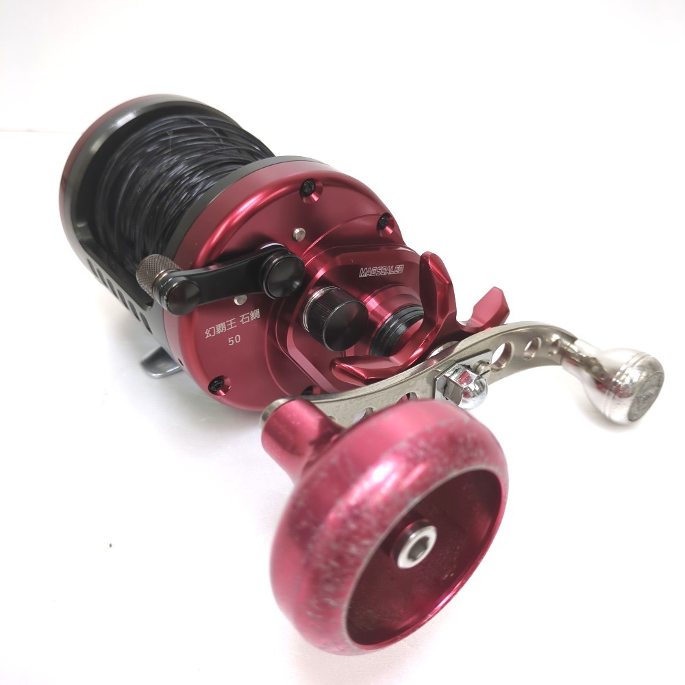 Dz452381 ダイワ リール 17 幻覇王 石鯛 50 釣武者 カスタムハンドル付 両軸リール Daiwa 中古