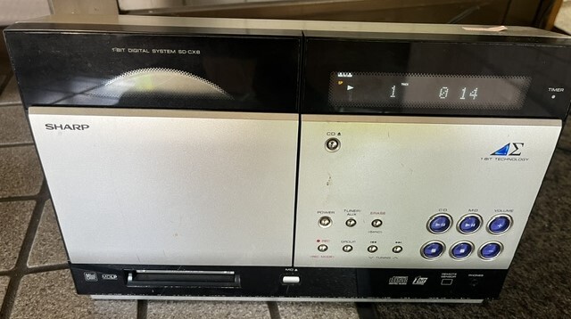 SHARP シャープ SD-CX8 1-Bit DIGITAL デジタル システム CD MD コンポ 本体通電簡易動作確認済(音出し未確認) 中古 現状品 画像の通り