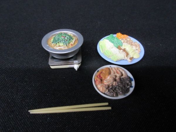 サッポロビール フィギュア版 九州物産展 もつ鍋 モツ鍋 福岡県 海洋堂 KAIYODO コレクション ミニチュア 組み立て済み 美品 ⑤