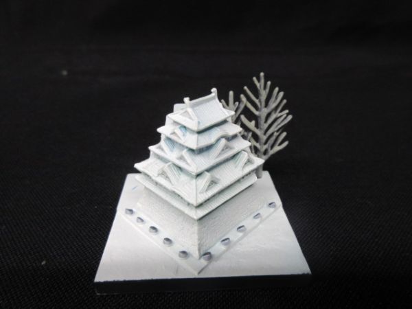 サッポロビール フィギュア版 冬の北海道大物産展 雪まつりの雪像 名古屋城 海洋堂 KAIYODO コレクション ミニチュア 組み立て済み 美品 ⑤