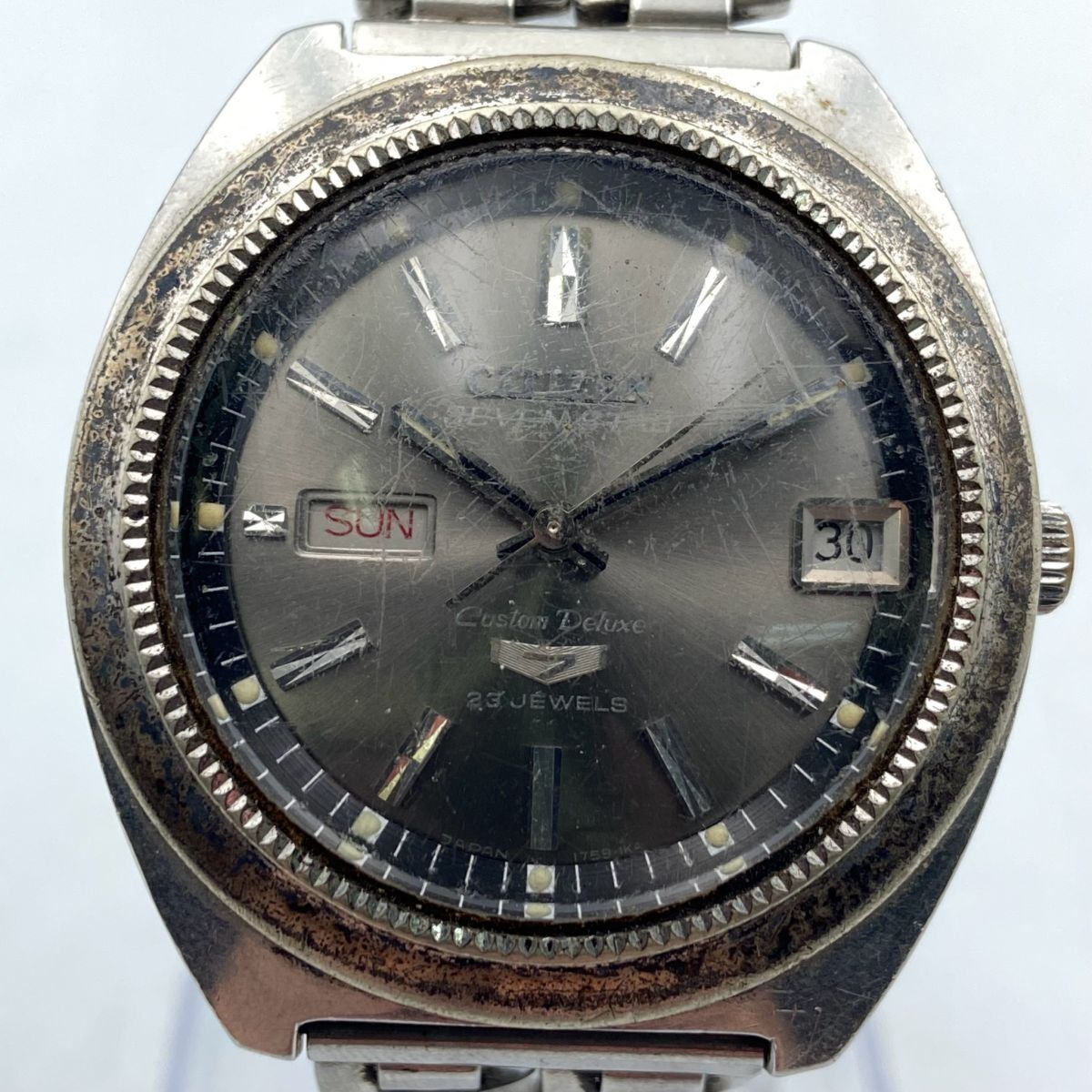 BGb433A060 自動巻 CITIZEN SEVEN STAR CUSTOM DELUXE 4-520190 Y シチズン セブンスター カスタムデラックス 腕時計 メンズ デイデイト