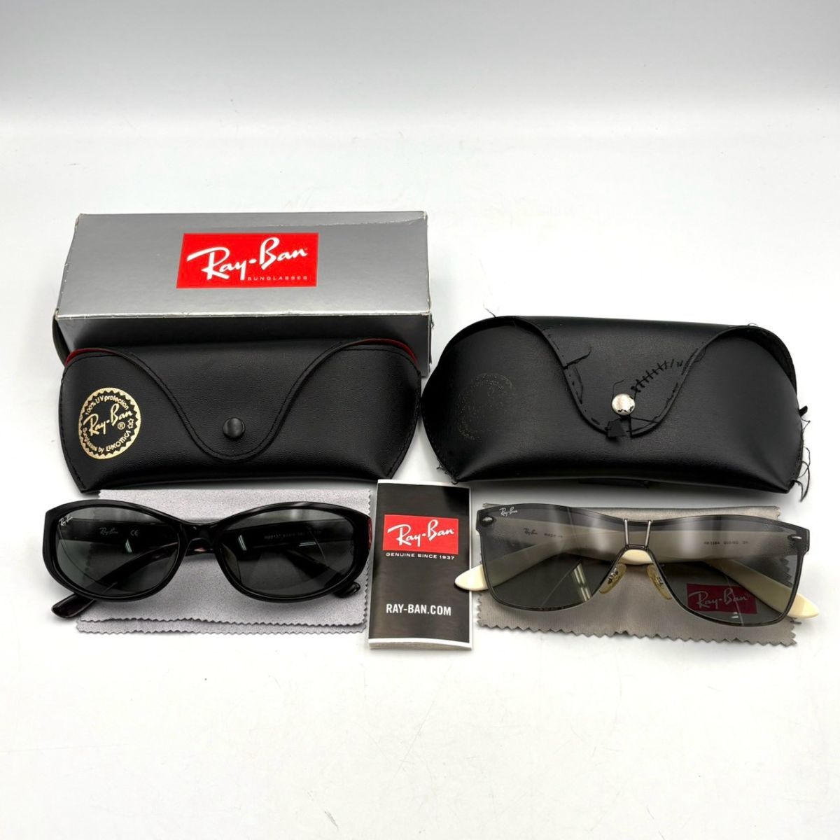 BGh241H060 ケース付 Ray-Ban レイバン サングラス 2点 まとめ RB3384 003/8G 3N/RB2137 948/6 58□17 135 ブランド小物