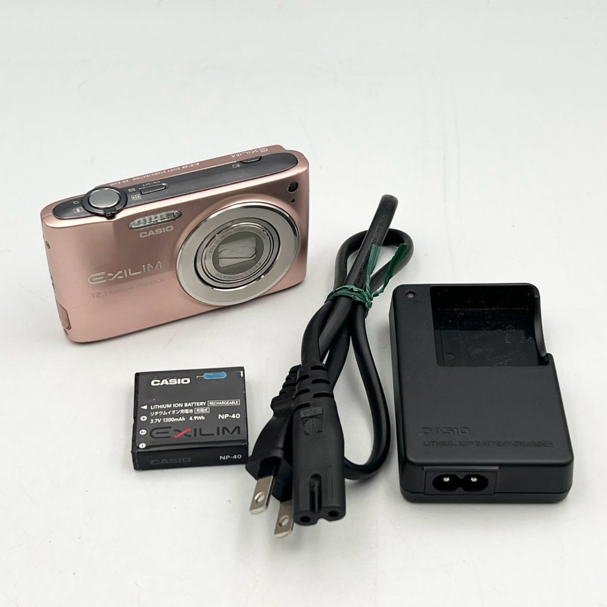 BGi161D060 CASIO EXILIM EX-Z400 エクシリム デジタルカメラ ピンク 純正バッテリー/充電器付