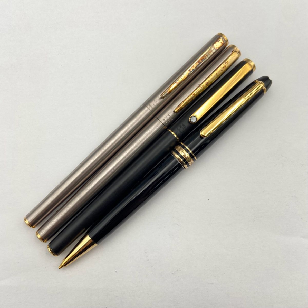 DGb313Y060 14K含む MONTBLANC モンブラン 4点 まとめ 万年筆 585 ボールペン Montblanc ヴィンテージ 筆記用具 文房具