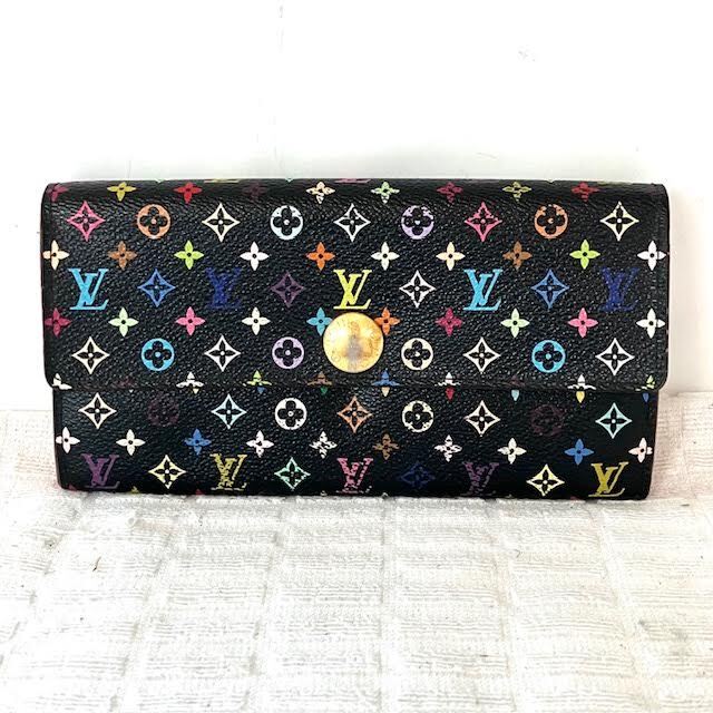 A23　LOUIS VUITTON　ルイヴィトン　モノグラム　マルチカラーポルトフォイユ・サラ　二つ折り財布　CA4111