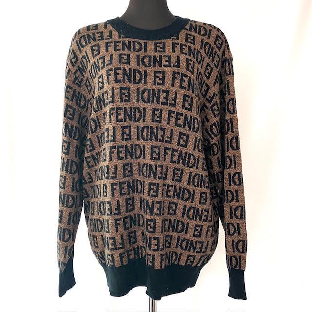 A5　FENDI　フェンディ　ズッカ柄　ニットセーター