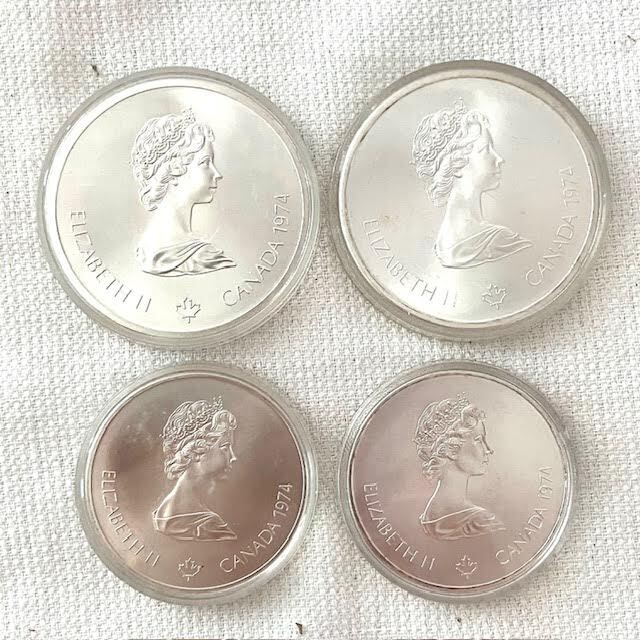 A20　1974年　モントリオールオリンピック　記念銀貨4枚セット