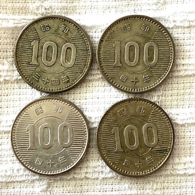 01　100円銀貨　稲穂　鳳凰　154枚まとめ