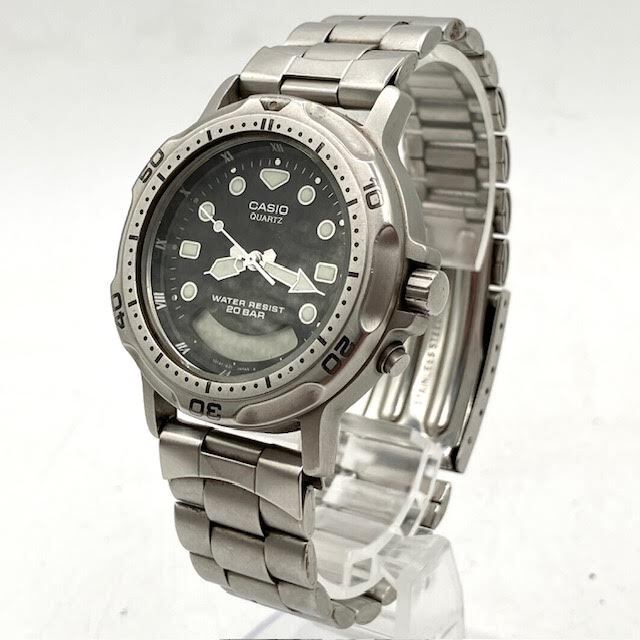 A25　CASIO　カシオ　WATER RESIST　アナデジウォッチ　腕時計