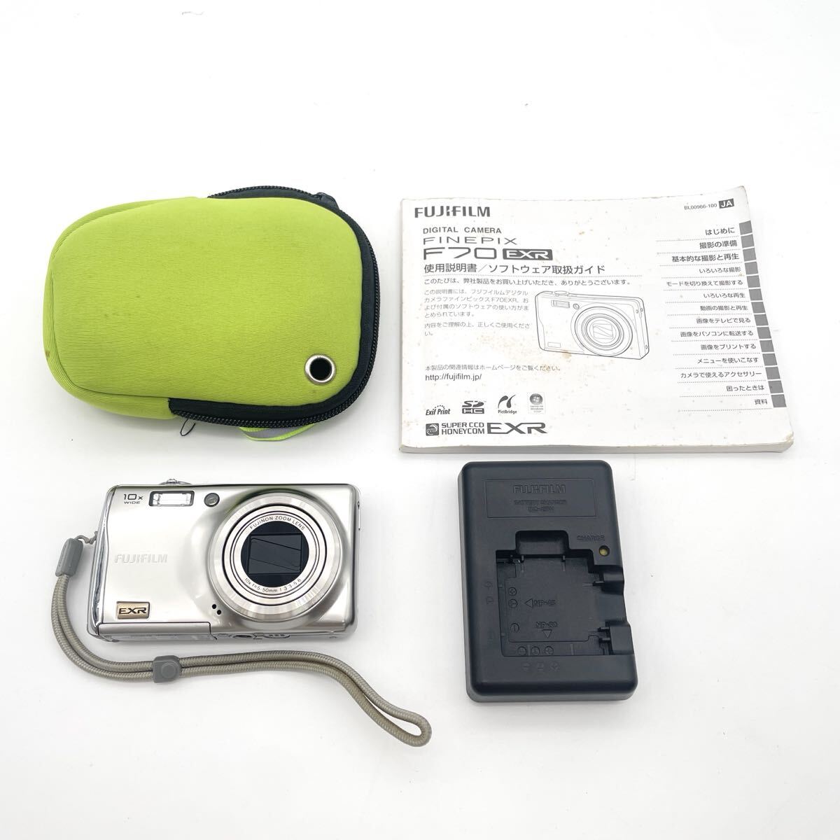 ♪ FUJIFILM FinePix F70EXR BB20759-100 フジフィルム ファインピクス コンパクトデジタルカメラ デジカメ コンデジ シルバー モノトク