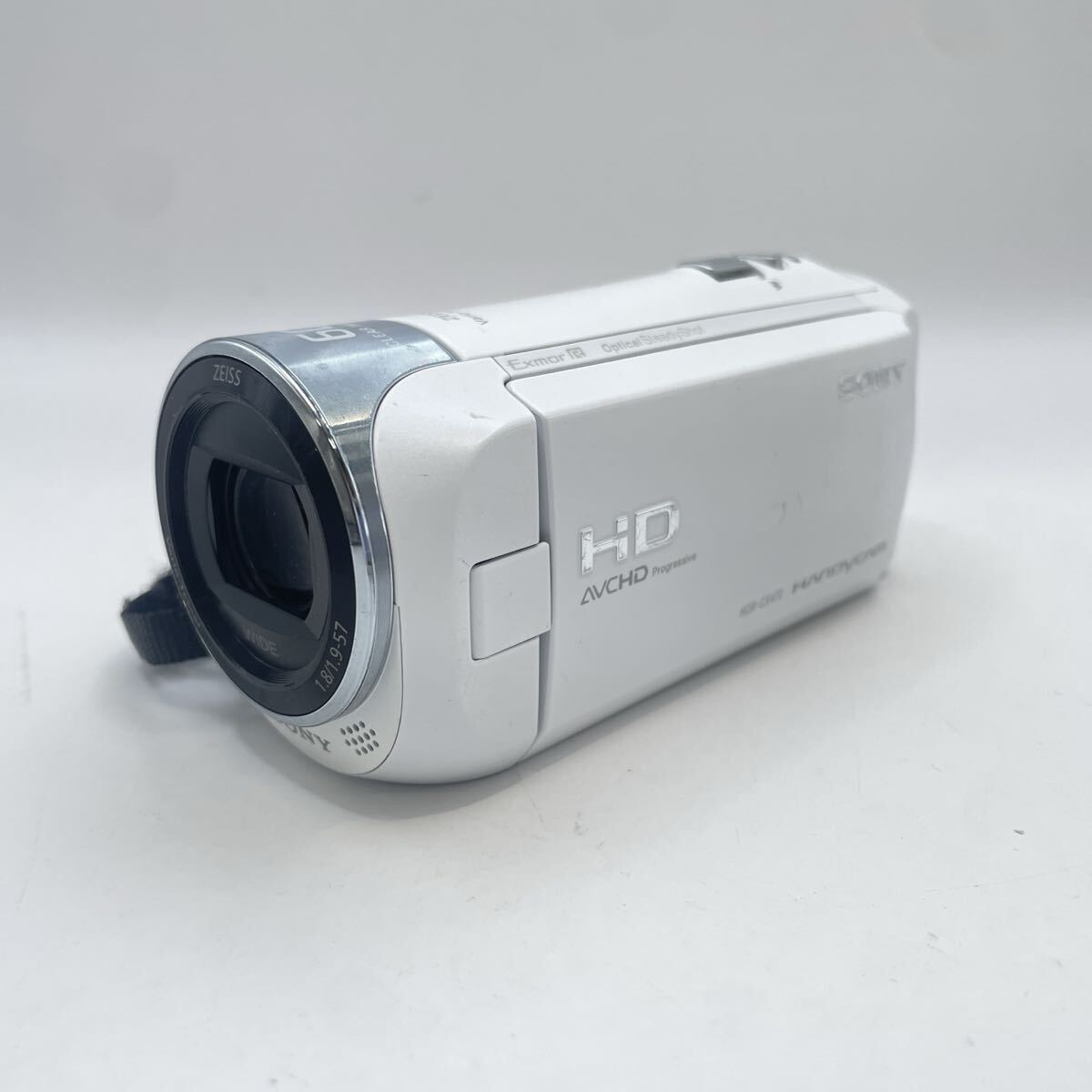 ♪ SONY ソニー 2019年製 HDR-CX470 ハンディカム 32GB ビデオカメラ 光学30倍ズーム フルHD ホワイト 思い出 カメラ モノトク