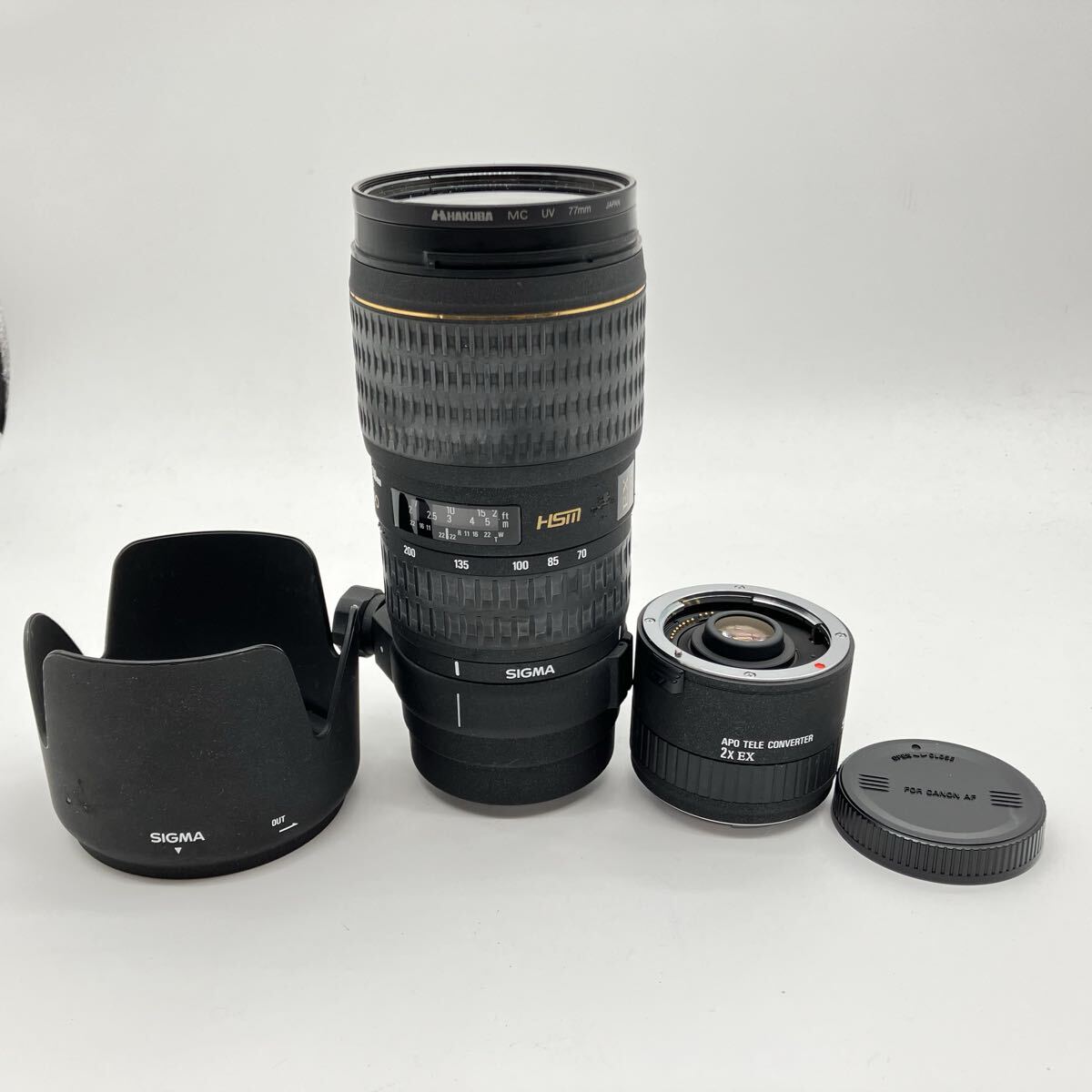SIGMA APO 70-200mm F2.8 EX HSM テレコンバーターセット キャノン レンズ