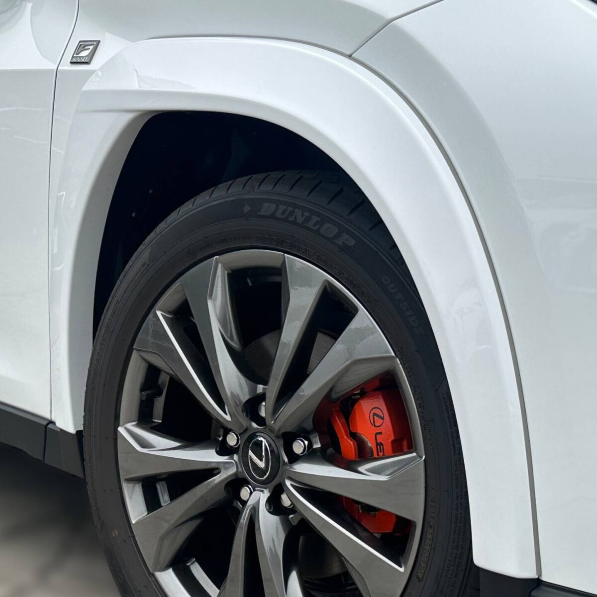 【1台分】新品 レクサス UX カラード フェンダー アーチ モール 4点 各色 LEXUS UX200/UX250h/UX300h/UX300e ホワイト ソニックなど