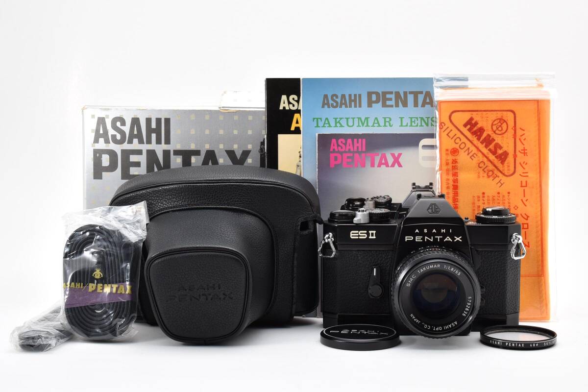 【元箱付き】PENTAX ESii フィルムカメラ 一眼レフカメラ SMC TAKUMAR 55mm F1.8 外観美品 #448