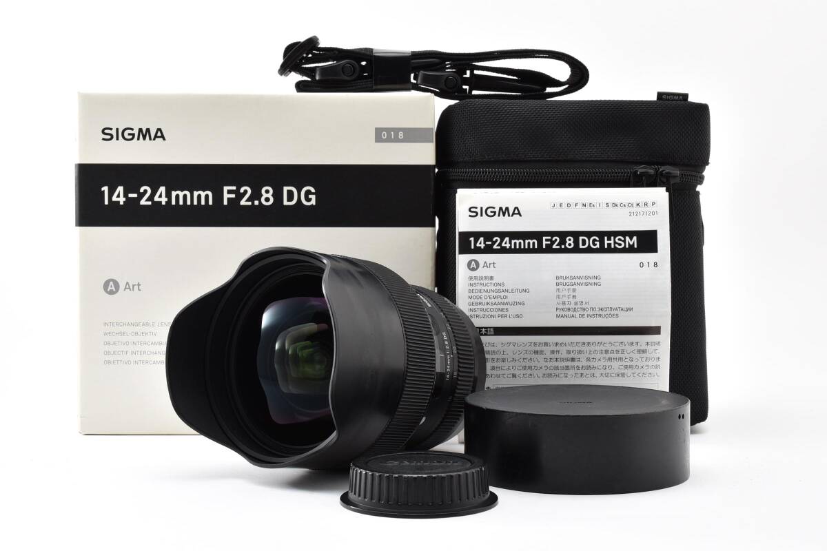 【光学美品】SIGMA 14-24mm F2.8 DG HSM Art キャノン用 シグマ 元箱 完動 #422