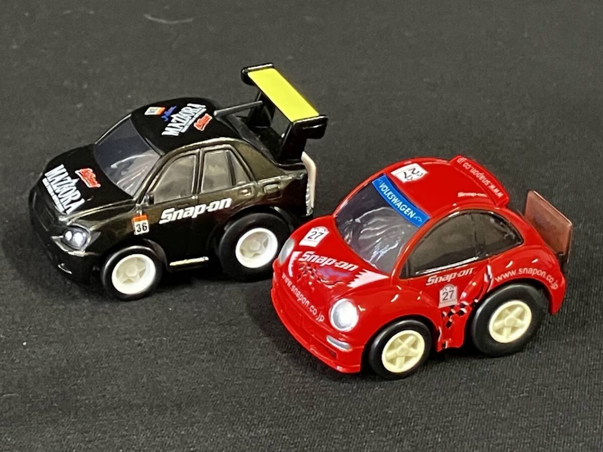 【2台まとめ】スナップーオン フォルクスワーゲン タカラチョロQ Snap-on Racing VW/SUPER TAIKYU SERIES 2003 ★2617管理
