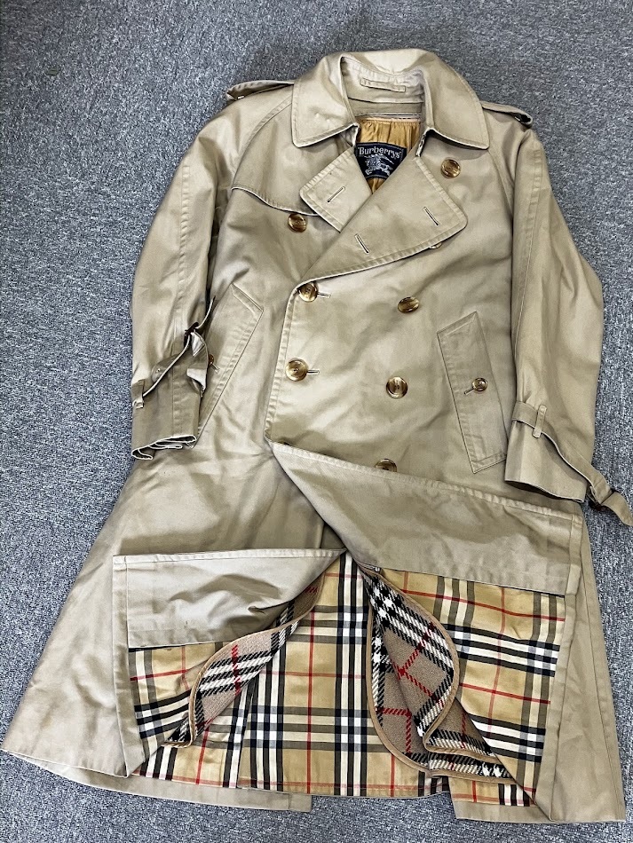 VINTAGE BURBERRYS トレンチコート　L程　バーバリー　ビンテージ　★1252管理
