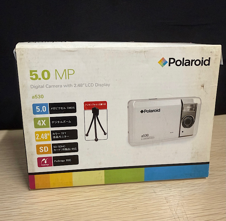未開封★Polaroid　a530　デジカメ　カメラ　5.0MP　フレキシブルミニ脚立付き★未使用　保管品　ジャンク　動作未確認◆管No2608
