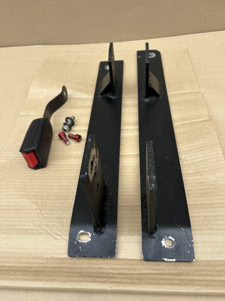【中古】S2000用 AP1 助手席用 シートレール レカロ フルバケットシート SP-G サイド止め ワンオフ　スーパーロー