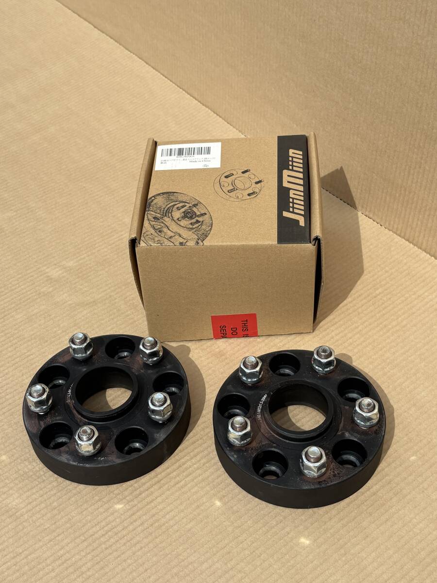 【中古】 JiiinMiiin ホイールスペーサー 114.3 5穴 ハブ径60.1 M12×P1.5 厚30㎜ 2個 トヨタ ホンダ マツダ 三菱 ダイハツ