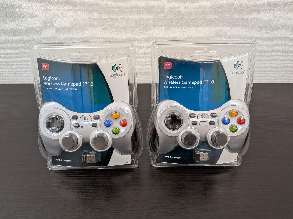 【未使用】Logicool ワイヤレス ゲームパッド F710 2個セット PC用コントローラー