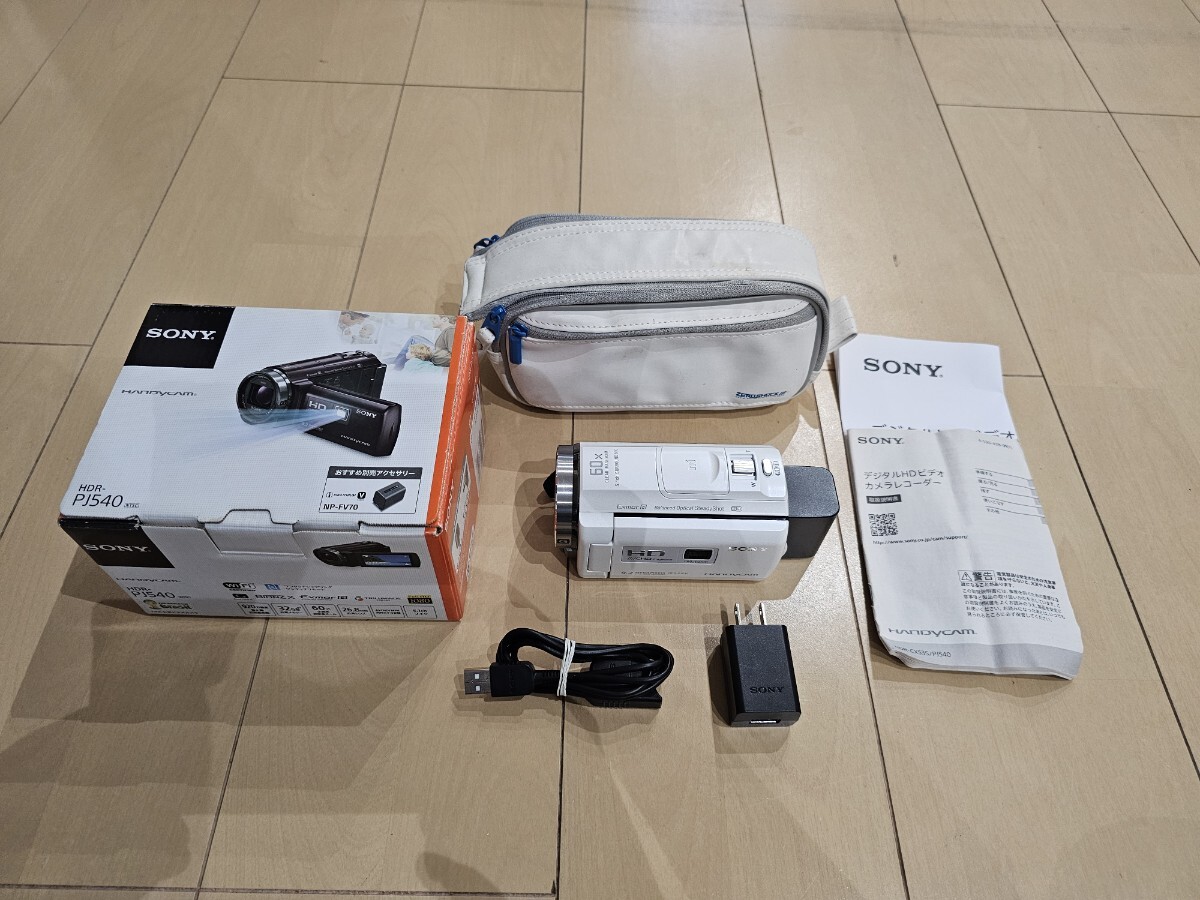 美品　SONY HDR-PJ540 ビデオカメラ ハンディカム