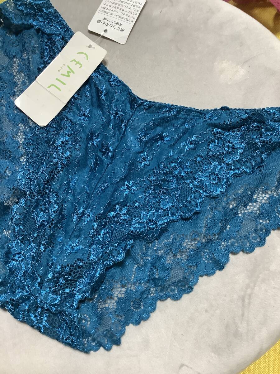 新品　L　モスグリーン　laceパンティ