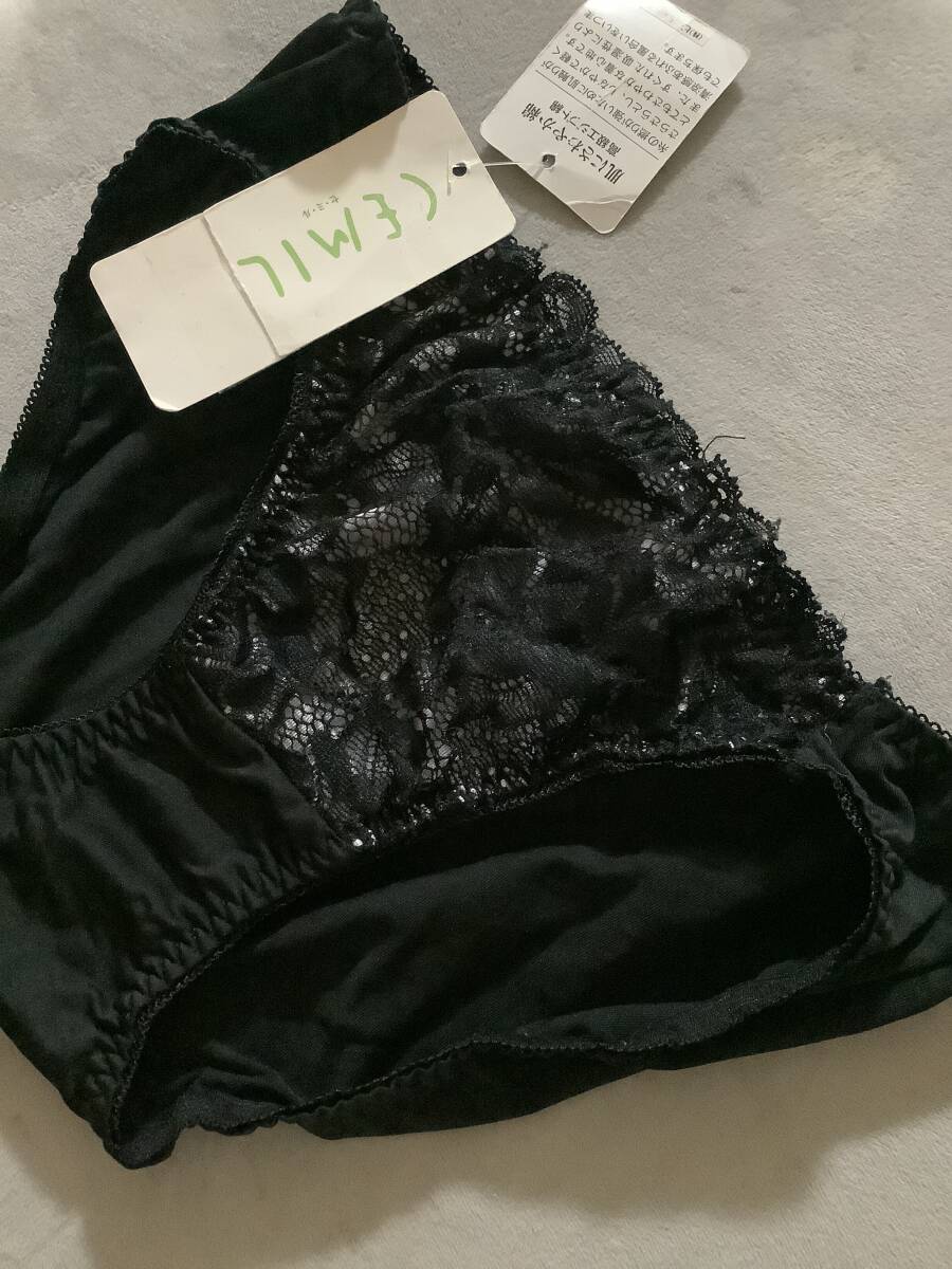 新品　m　つるつる　laceパンティ　