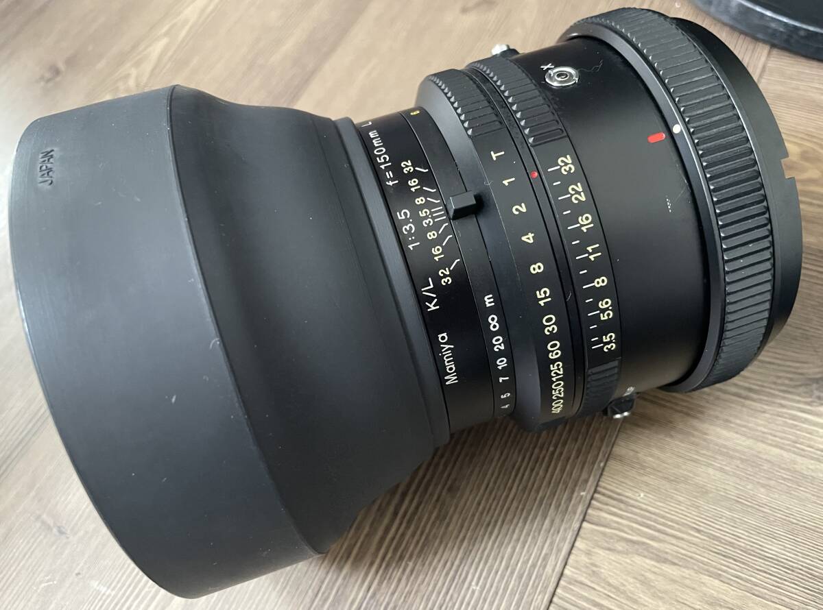 MAMIYA K/L 150mm 1:3.5 L レンズフード 付 マミヤ　mamiya 150 3.5 k l /　rb67 用 sd