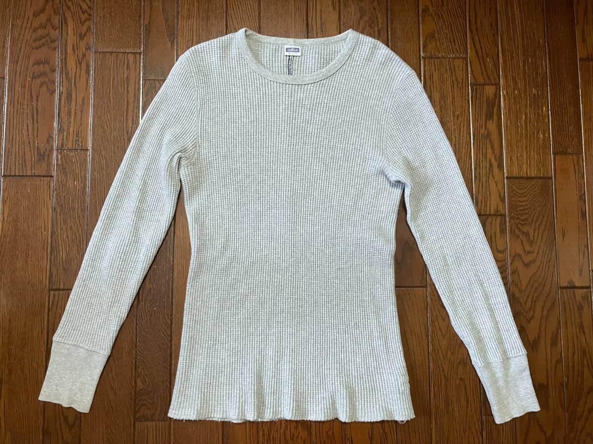 ヘルスニット Ｈｅａｌｔｈｋｎｉｔ 長袖 サーマル Ｓ グレー インナー カットソー ロンＴ 長袖Ｔシャツ