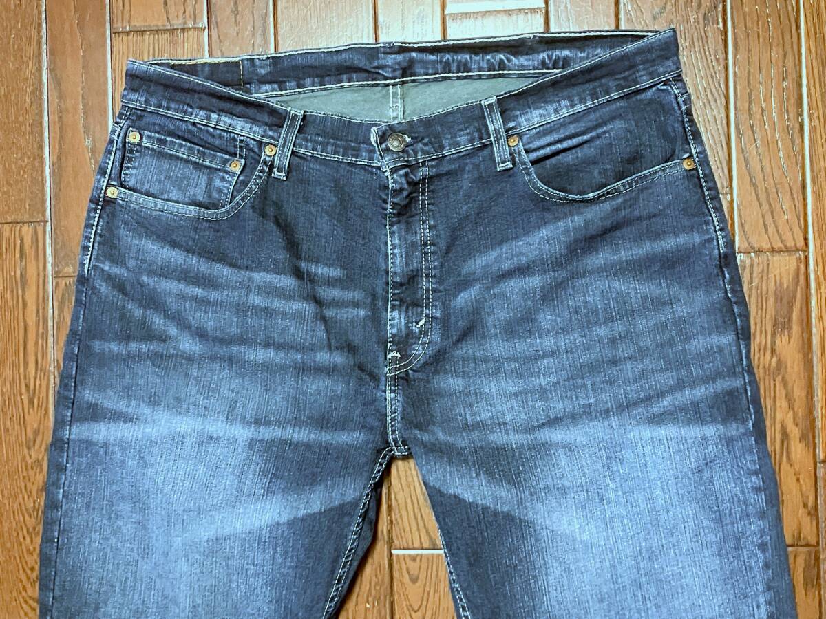 リーバイス Levi's 559 ひげ落ち ストレッチ ブルー ジーンズ w38 縦落ち デニム パンツ ジッパーフライ ビッグサイズ 大きい ジーパン