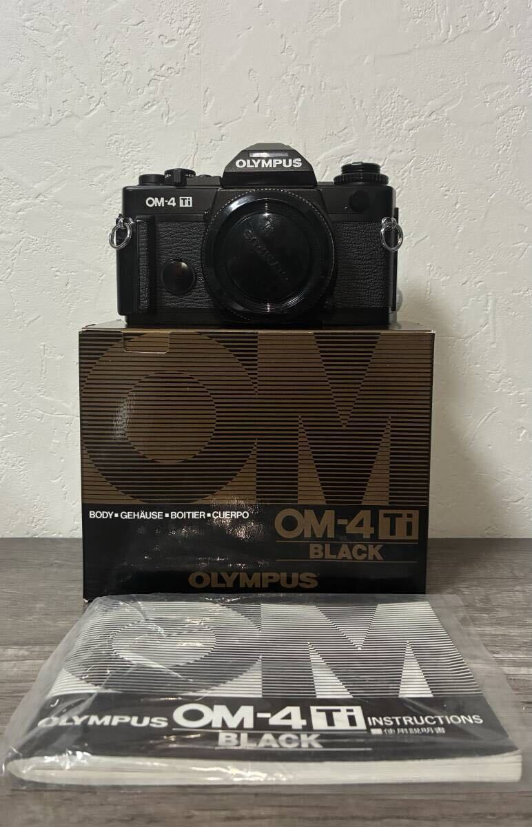 OLYMPUS OM-4Ti Black Film Camera オリンパス ブラック フィルムカメラ 元箱付