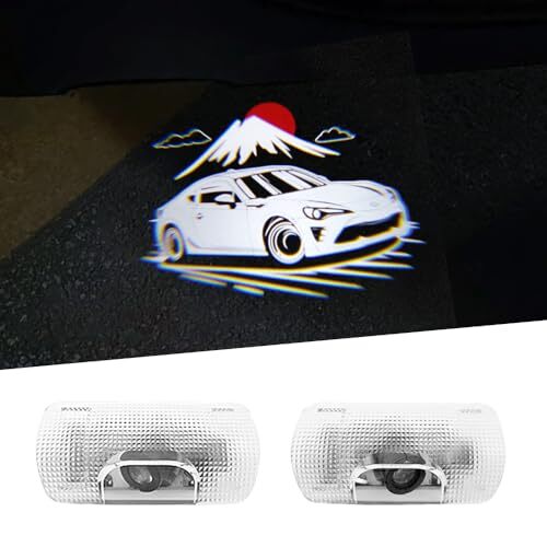 初代86 BRZ ZN6 ZC6 (2012-2020/6) LEDロゴ投影 ドアカーテシランプ 2個セット 新品 未使用 即決