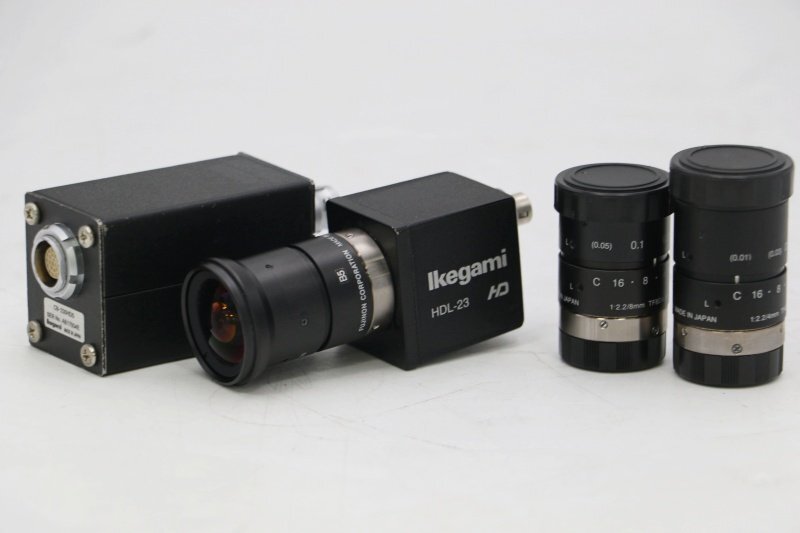 Ikegami/池上 カメラヘッド レンズ3本付属●HDL-23 中古●送料無料