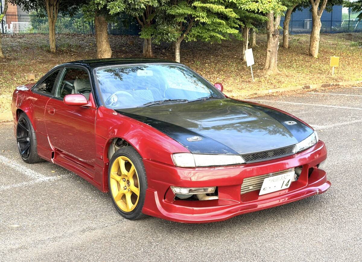 ＊＊平成10年4月＊ニッサン＊シルビア＊E-S14＊SR20ターボ＊5速MT車＊K‘sエアロSE＊車検令和9年1月23日まで＊東名エキマ二＊車高調RSR＊＊