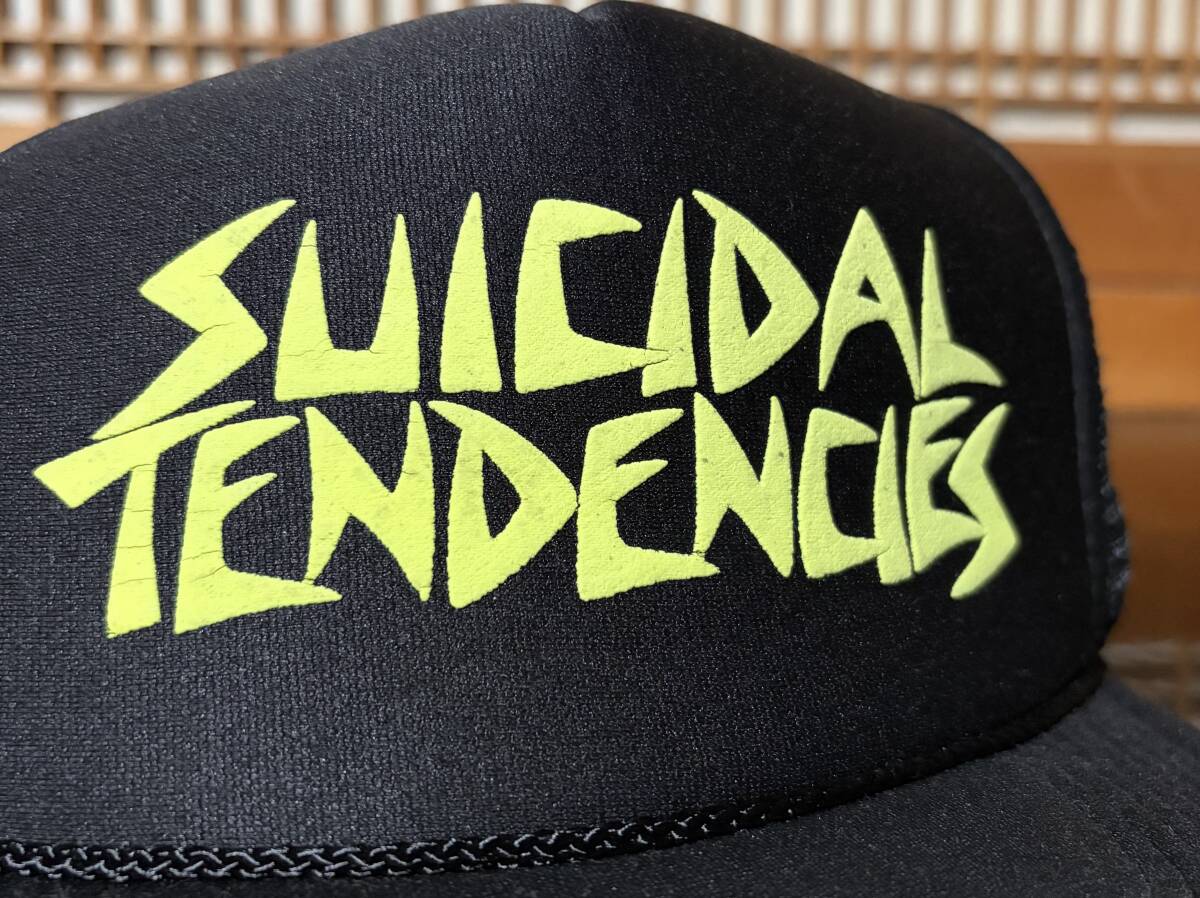 レア　配色　Suicidal Tendencies / Underbrim Logo Mesh Cap (Black) - スーサイダル・テンデンシーズ キャップ 