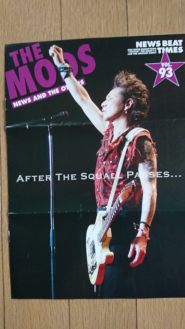 NEWS BEAT TIMES VOL.93/THE MODS ファンクラブ会報