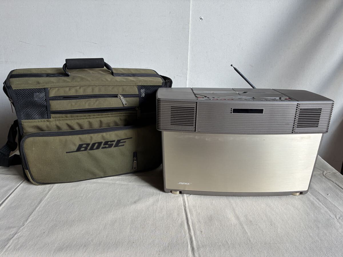 BOSE MODEL AWM 専用ケース 付き ボーズ CDラジカセ　ACOUSTIC WAVE MUSIC STEREO SYSTEM 5フルレンジスピーカー　