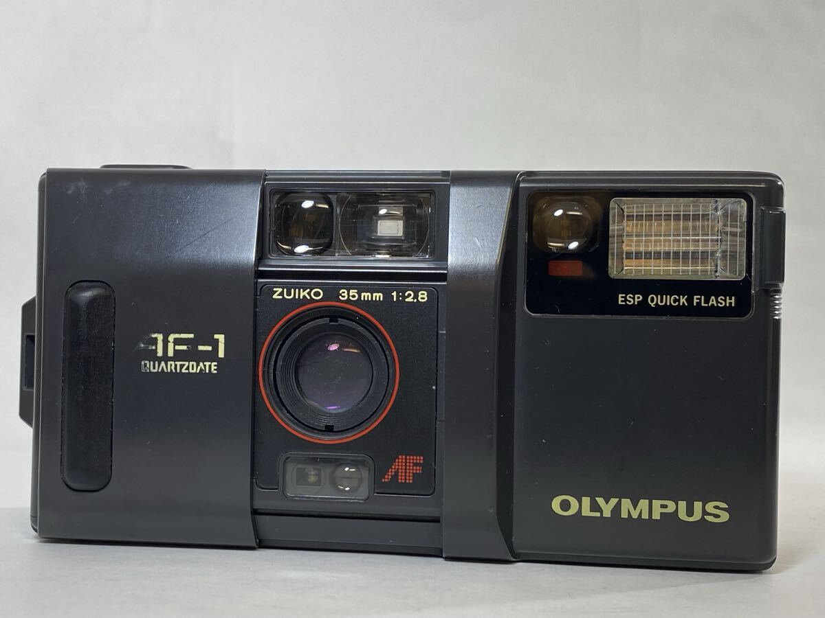 シャッター・フラッシュOK！OLYMPUS オリンパス AF-1 35mm F2.8 単焦点レンズ搭載カメラ /管260825