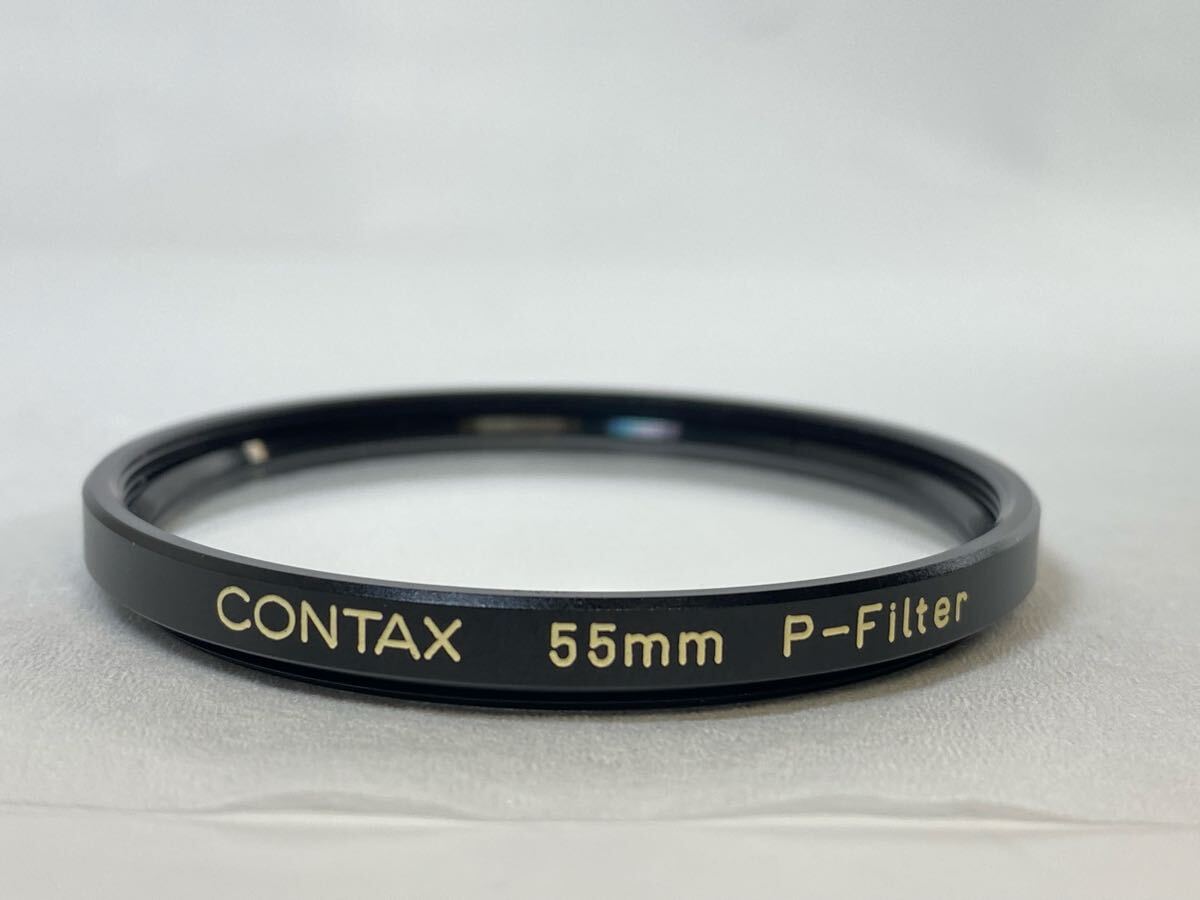 美品！コンタックス CONTAX 55mm P-Filter 保護フィルター プラケース付 /管260834