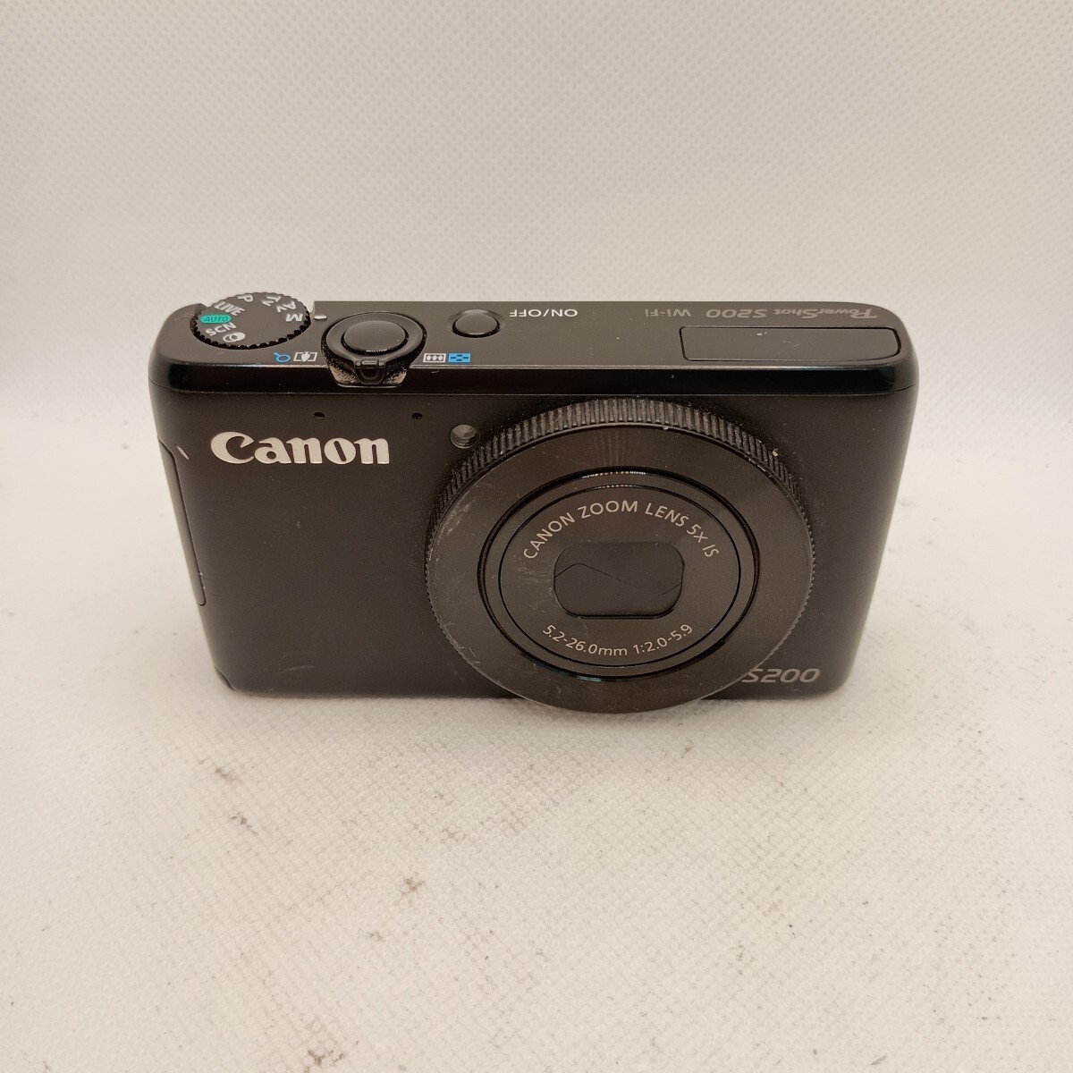 4222 【動作確認済】1円スタート Canon PowerShot S200 コンパクトデジタルカメラ ブラック