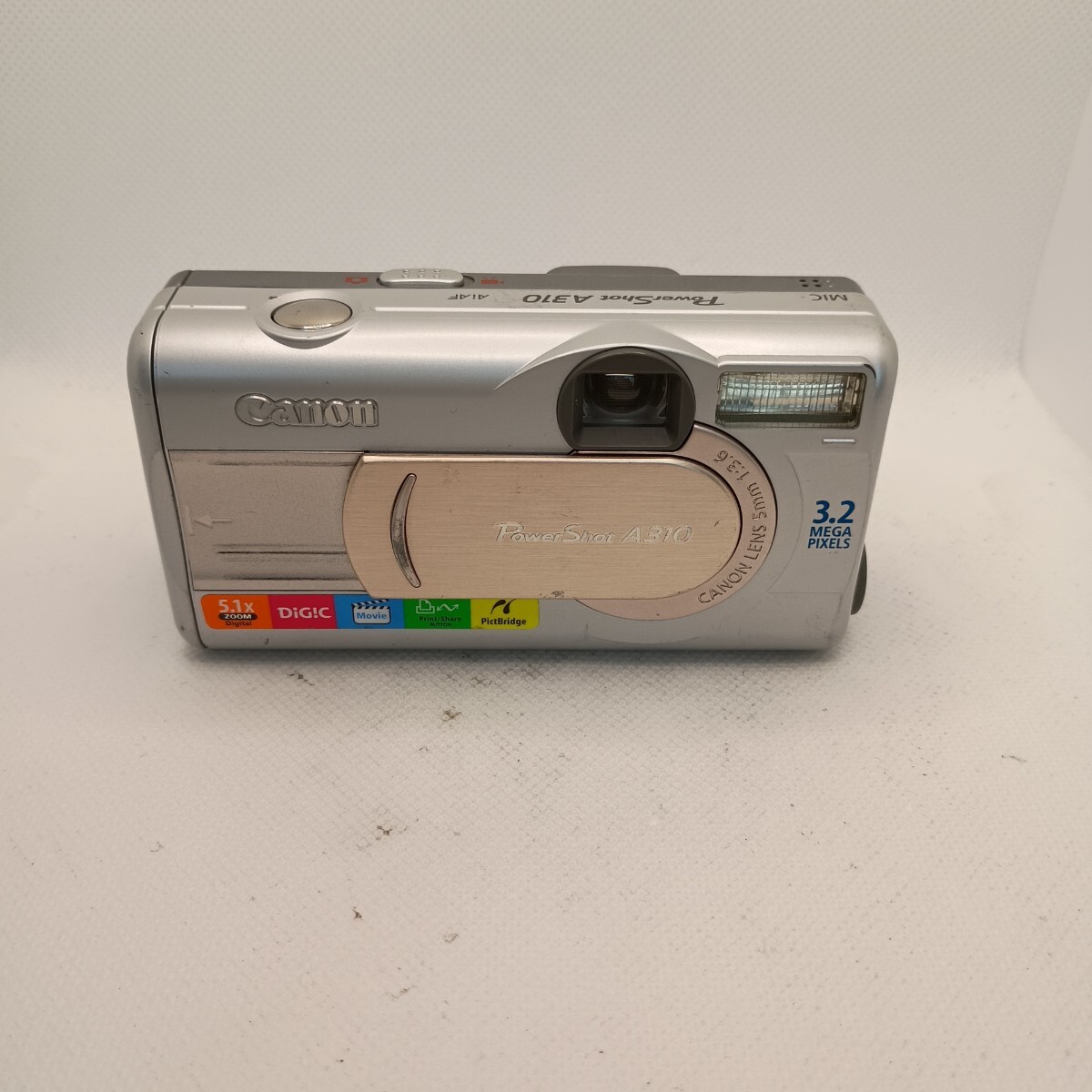 4462 【動作未確認】1円スタート Canon PowerShot A310 コンパクトデジタルカメラ シルバー
