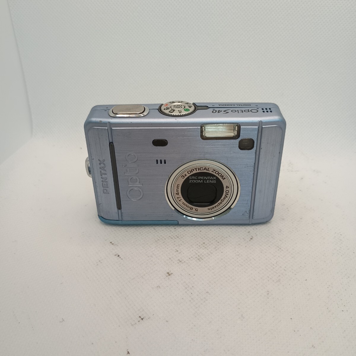 4136 【動作未確認】1円スタート PENTAX Optio S40 コンパクトデジタルカメラ ブルー