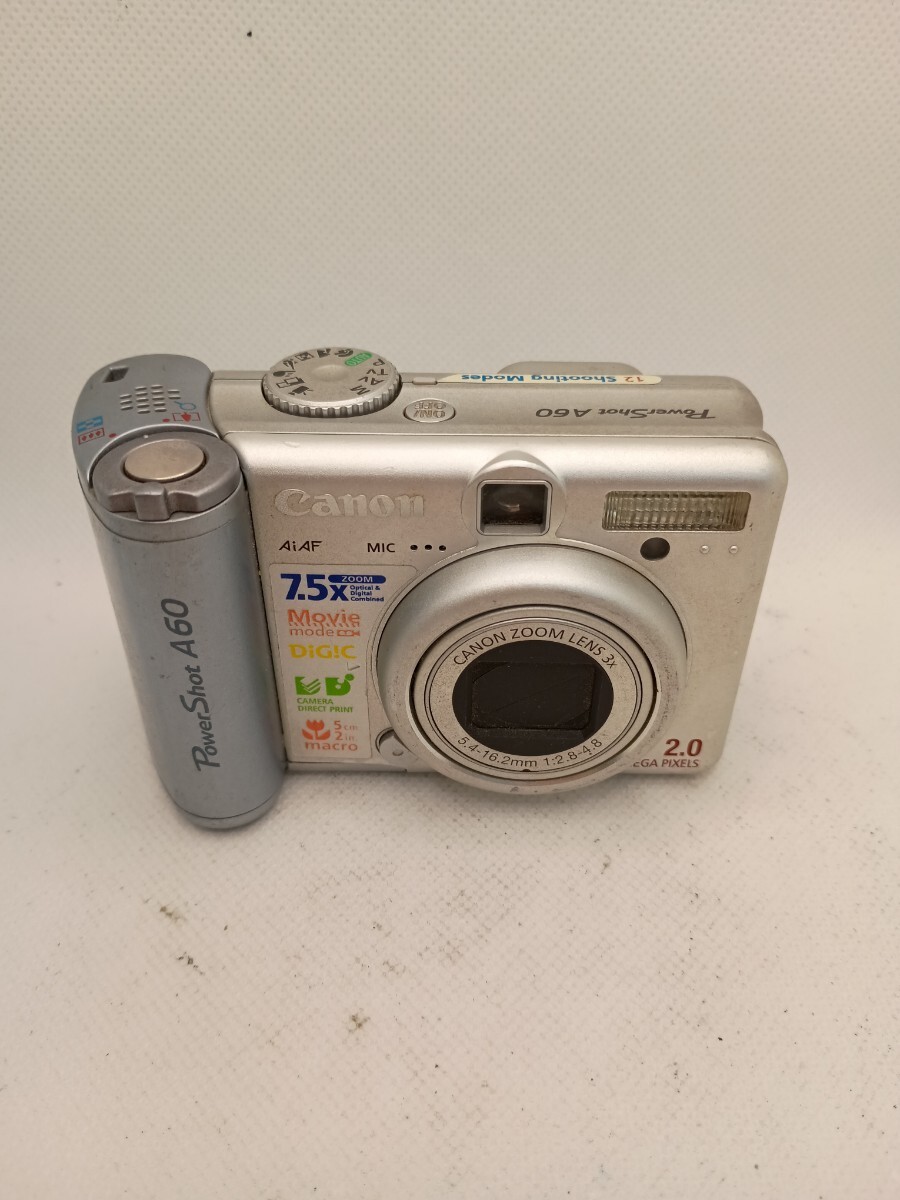 4381 【動作未確認】1円スタート Canon PowerShot A60 コンパクトデジタルカメラ シルバー