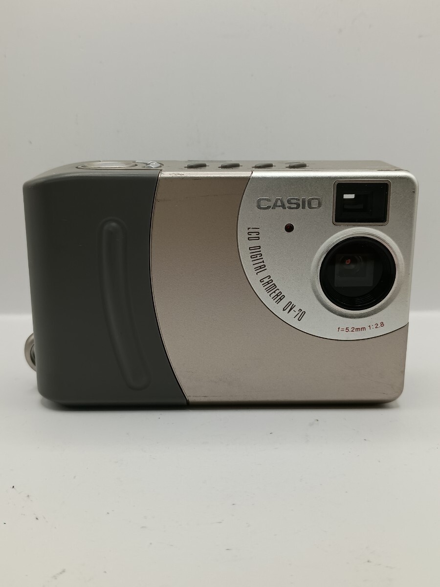 7924 【通電・動作未確認】1円スタート CASIO QV-70 シルバー コンパクトデジタルカメラ