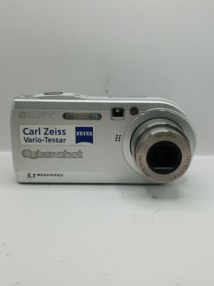 7857 【動作確認済み】1円スタート SONY Cyber-shot DSC-P100 シルバー コンパクトデジタルカメラ