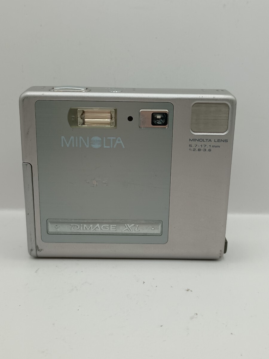 7858 【通電・動作未確認】1円スタート MINOLTA DiMAGE Xi シルバー コンパクトデジタルカメラ