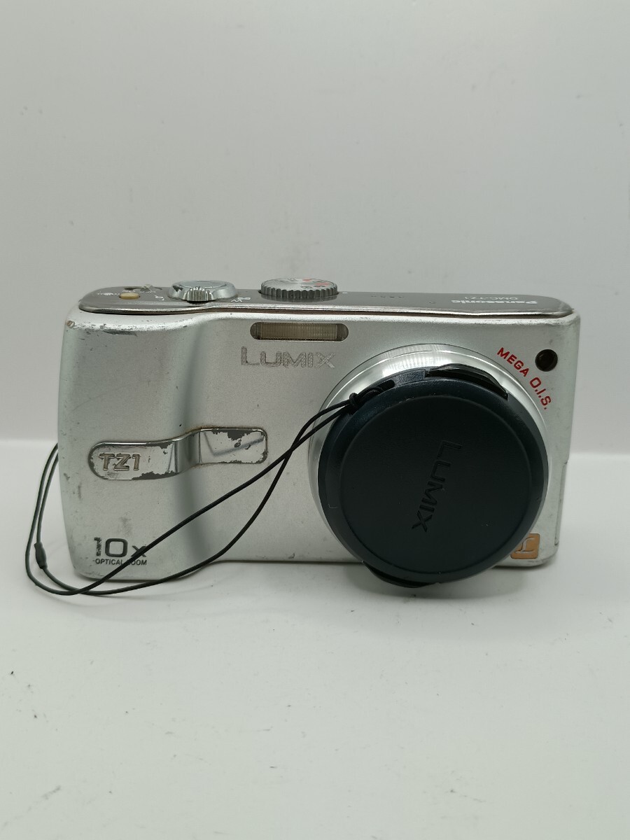 7896 【通電・動作未確認】1円スタート Panasonic LUMIX DMC-TZ1 シルバー コンパクトデジタルカメラ