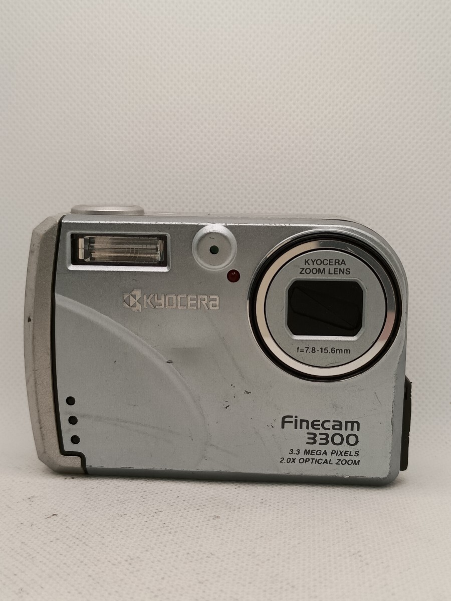 5096【動作未確認】1円スタート KYOCERA Finecam 3300 コンパクトデジタルカメラ シルバー