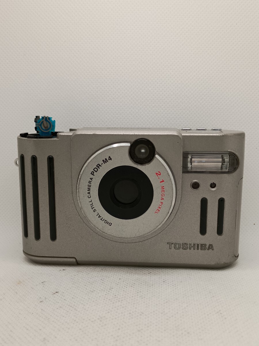 7954【動作未確認】1円スタートTOSHIBA Allegretto M4 コンパクトデジタルカメラ シルバー